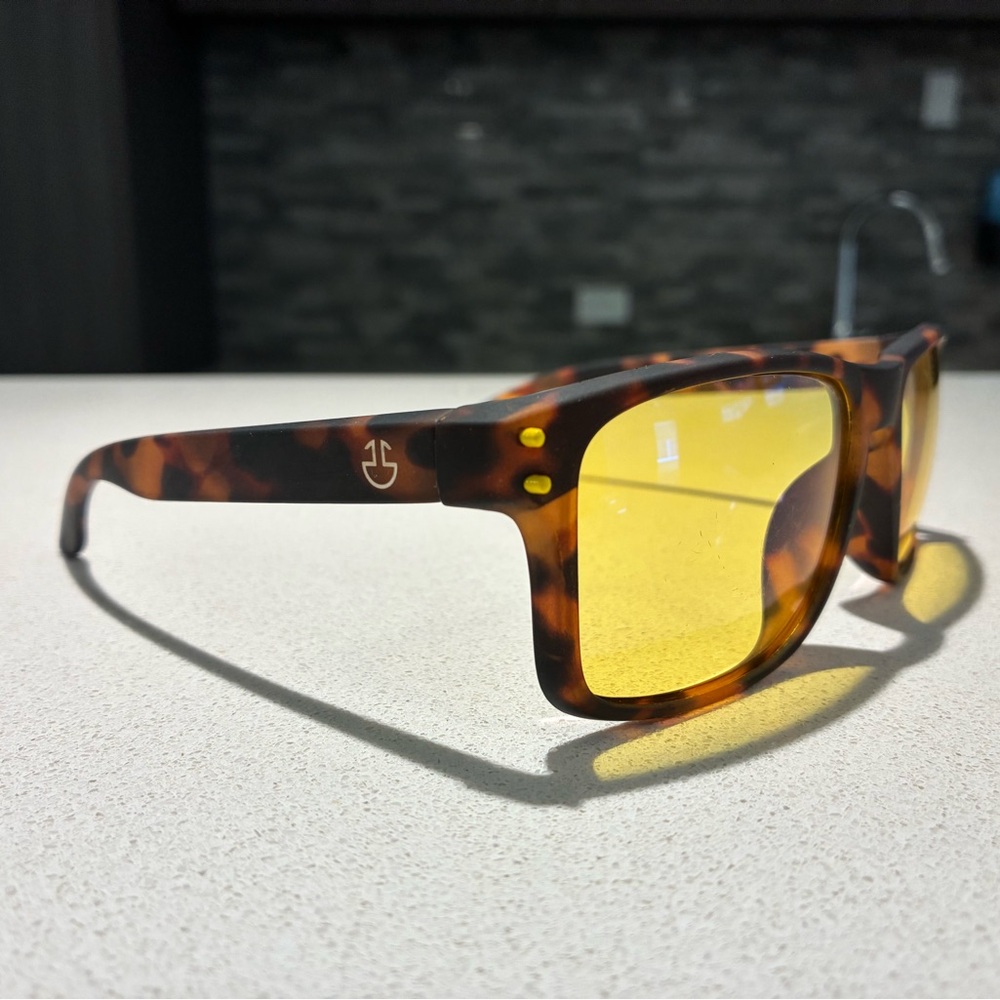 Tortoise Shell Sunglasses with Yellow Lenses